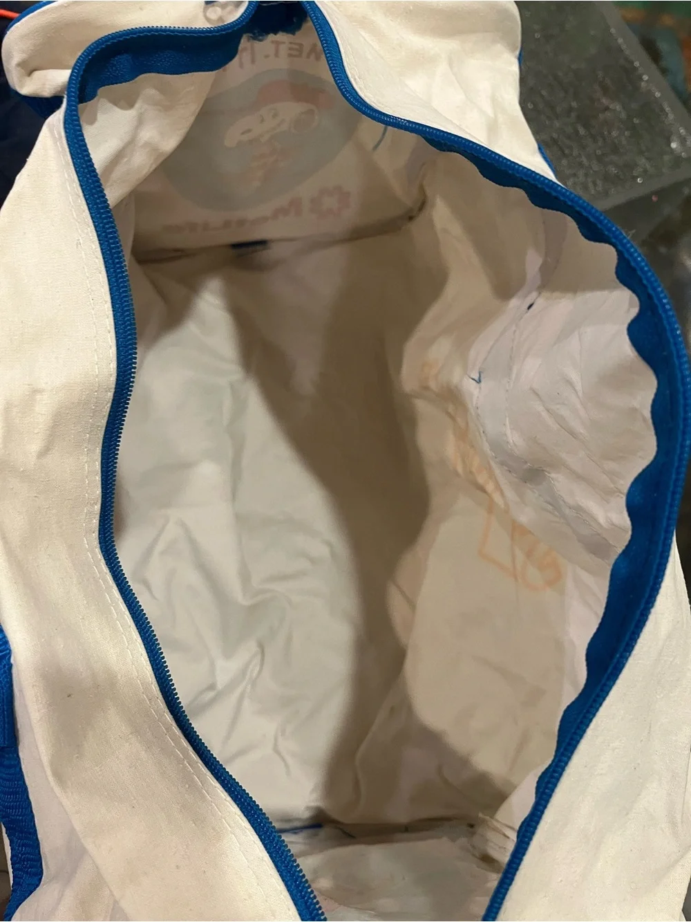 Official Mets duffel from game day at Shea Stadium